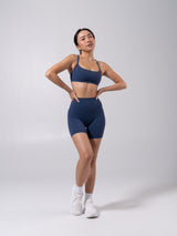 Thumbnail 4 of Reversible Sports Bra - Baked Blue and White, 4 of 13
