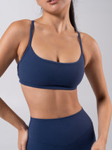 Thumbnail 5 of Reversible Sports Bra - Baked Blue and White, 5 of 13