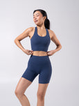 Rosa Sports Bra - Baked Blue