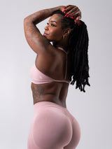 Thumbnail 3 of Micro Seamless Sports Bra - Heather Rose Water, 3 of 11
