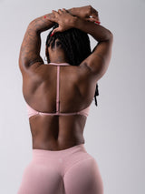 Thumbnail 4 of Micro Seamless Sports Bra - Heather Rose Water, 4 of 11
