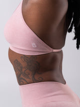 Thumbnail 6 of Micro Seamless Sports Bra - Heather Rose Water, 6 of 11