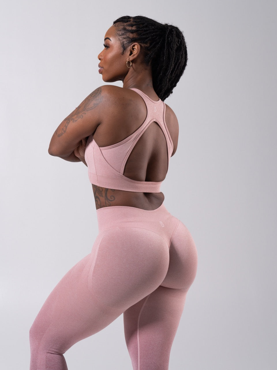 Vida Seamless Sports Bra - Heather Rose Water