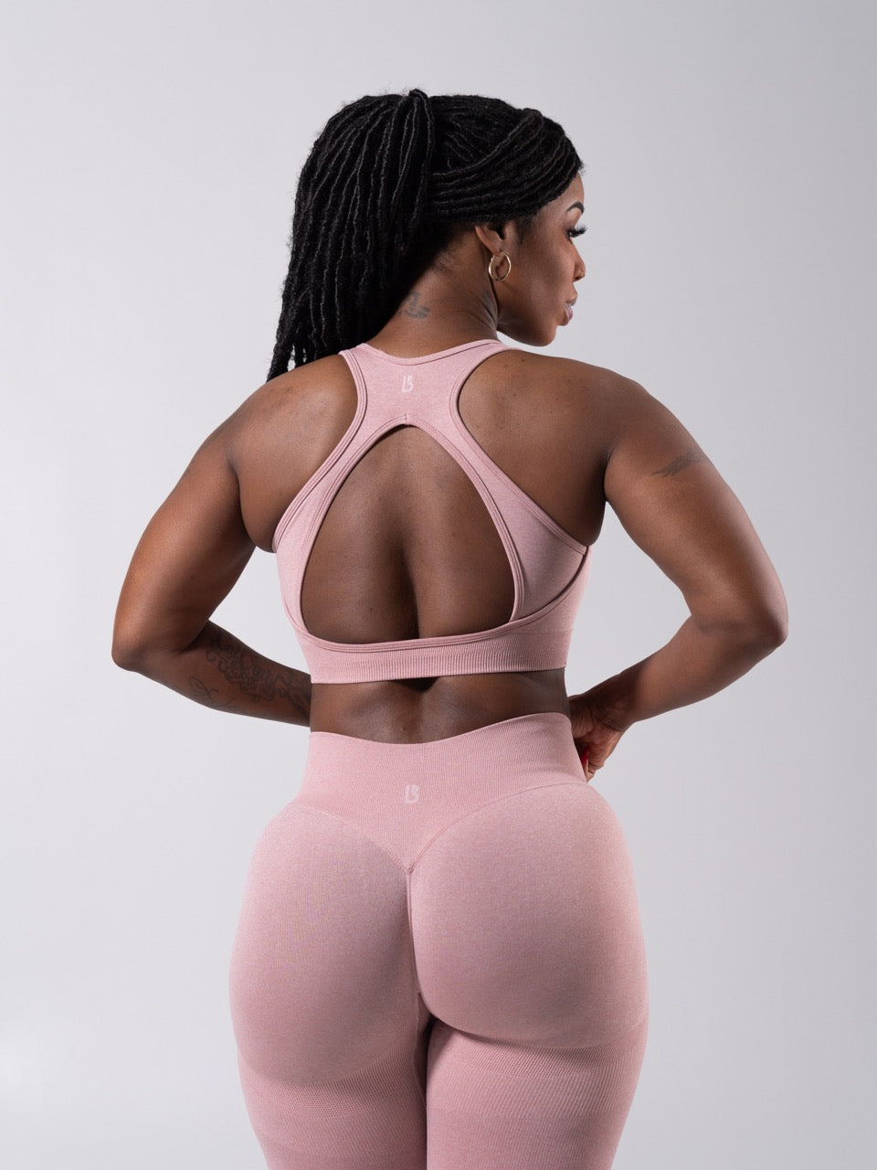 Vida Seamless Sports Bra - Heather Rose Water