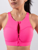Thumbnail 8 of Wicked Zip Sports Bra - Hot Mess, 8 of 11