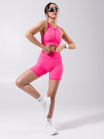 Wicked Zip Sports Bra - Hot Mess