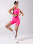 Wicked Zip Sports Bra - Hot Mess