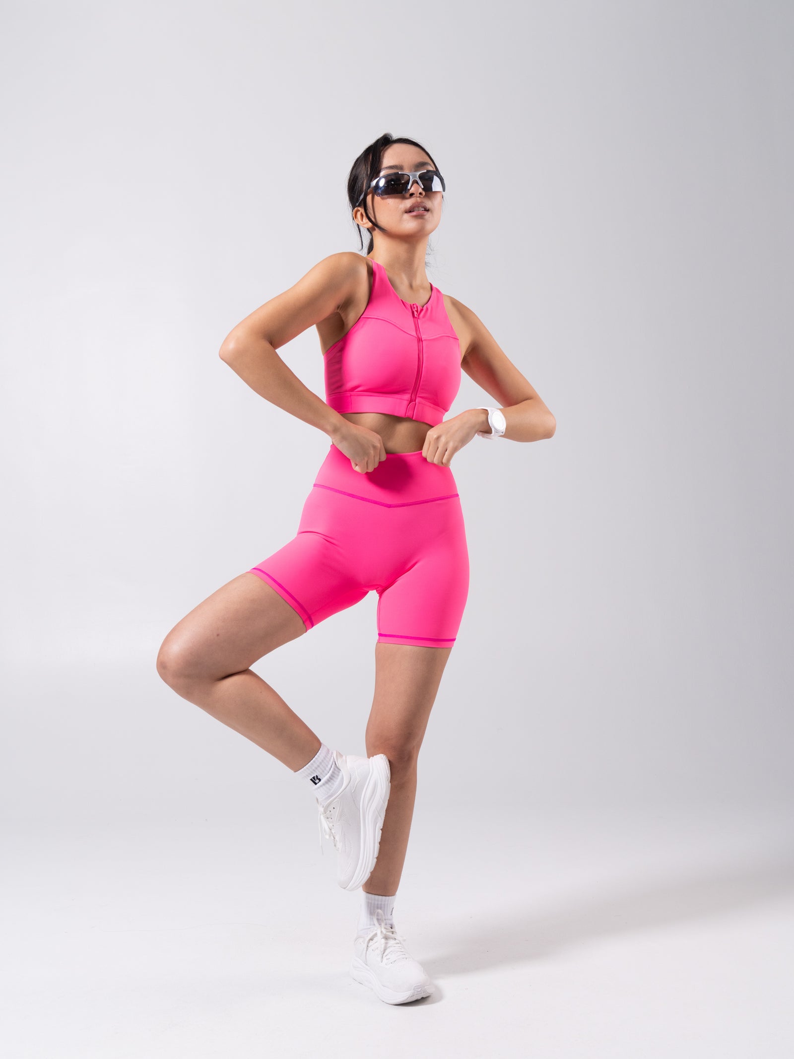 Wicked Zip Sports Bra - Hot Mess