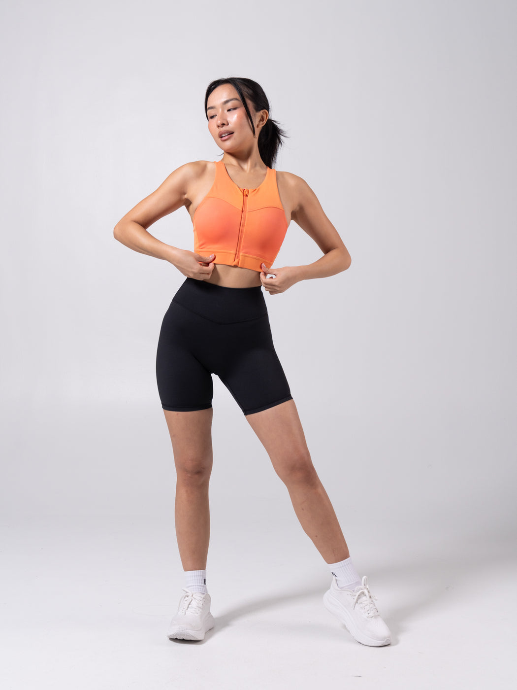 Wicked Zip Sports Bra - Lava Print