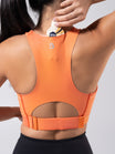Wicked Zip Sports Bra - Lava Print