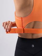 Thumbnail 8 of Wicked Zip Sports Bra - Lava Print, 8 of 11