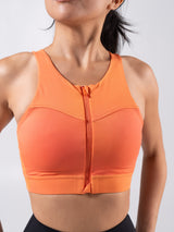 Thumbnail 3 of Wicked Zip Sports Bra - Lava Print, 3 of 11
