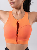 Thumbnail 9 of Wicked Zip Sports Bra - Lava Print, 9 of 11