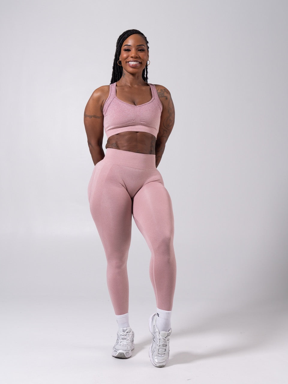 Vida Seamless Sports Bra - Heather Rose Ombre