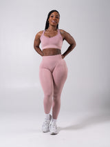 Thumbnail 3 of Vida Seamless Sports Bra - Heather Rose Ombre, 3 of 7