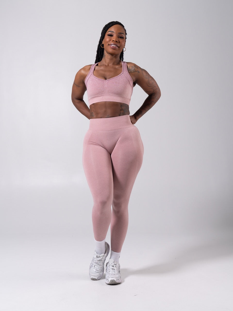 Vida Seamless Sports Bra - Heather Rose Ombre