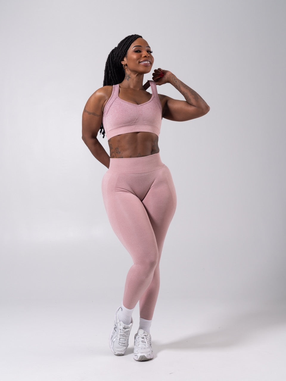 Vida Seamless Sports Bra - Heather Rose Ombre