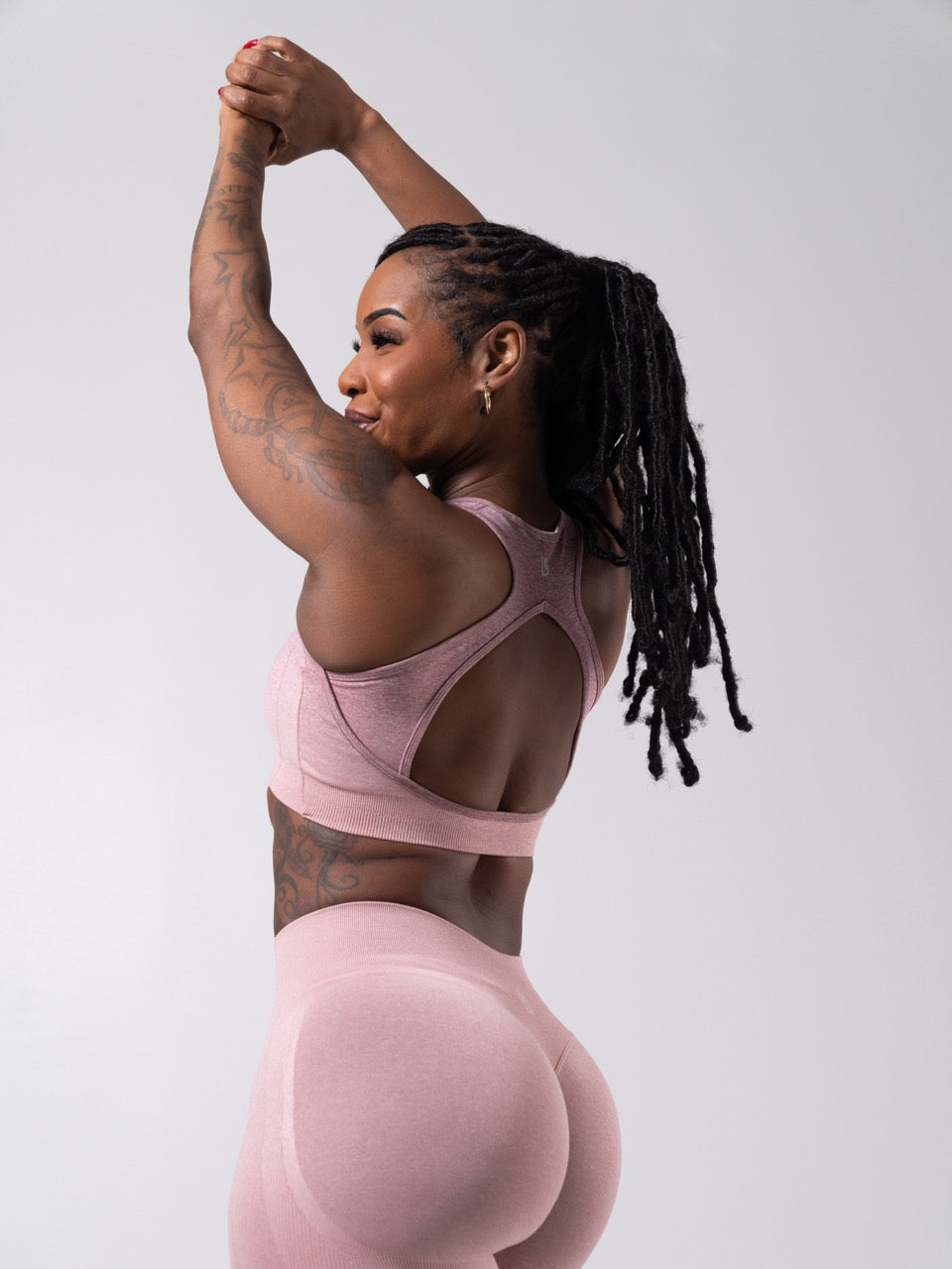 Vida Seamless Sports Bra - Heather Rose Ombre