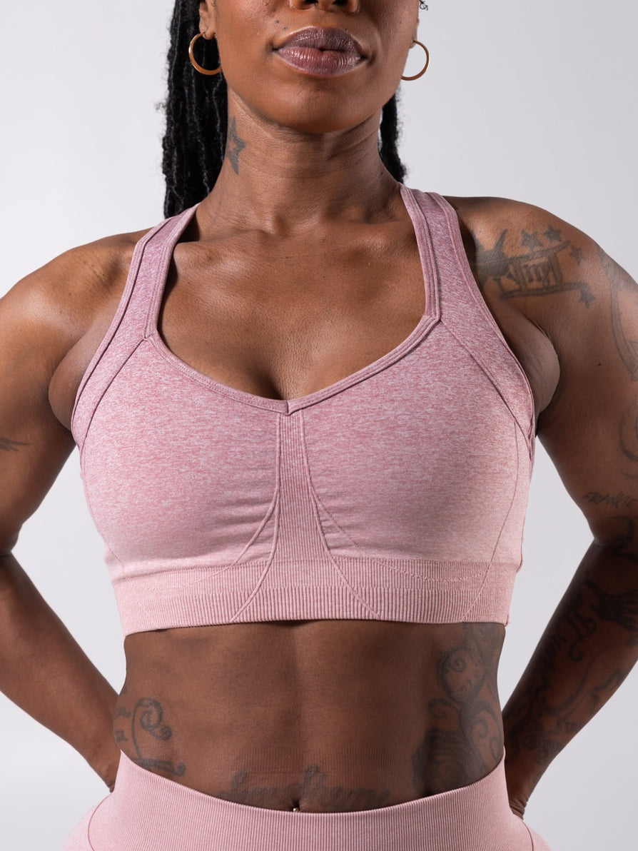 Vida Seamless Sports Bra - Heather Rose Ombre