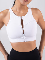 Thumbnail 3 of Wicked Zip Sports Bra - White, 3 of 9