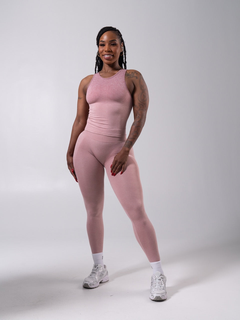 Shape Seamless Hip Tank - Heather Rose Ombre