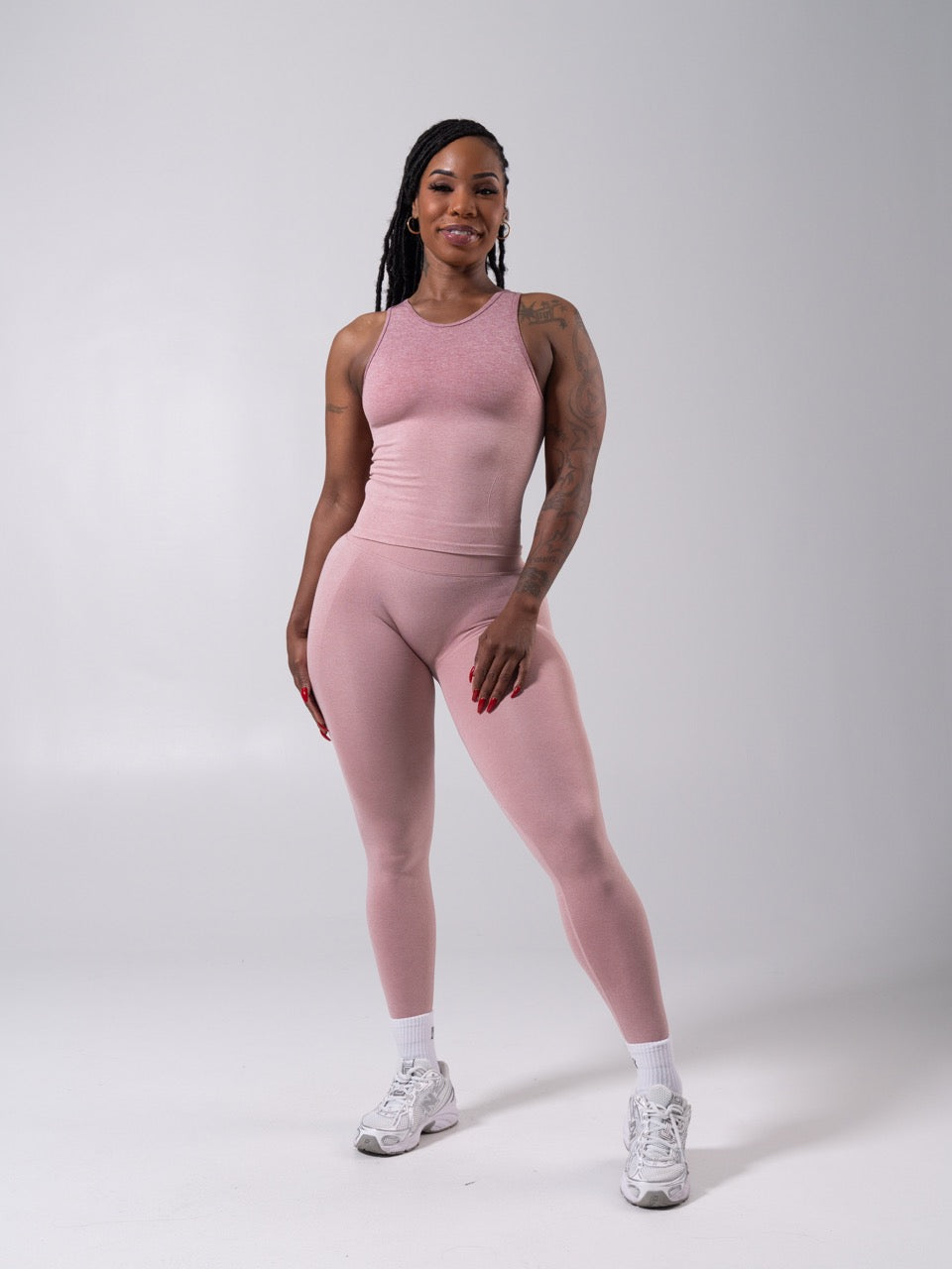 Shape Seamless Hip Tank - Heather Rose Ombre