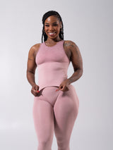 Thumbnail 3 of Shape Seamless Hip Tank - Heather Rose Ombre, 3 of 9