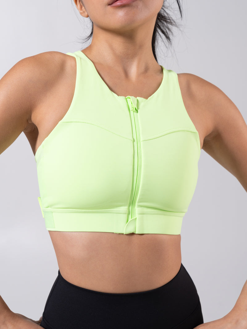 Wicked Zip Sports Bra - Margarita