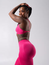Thumbnail 3 of Micro Seamless Sports Bra - Heather Miami Vice, 3 of 5