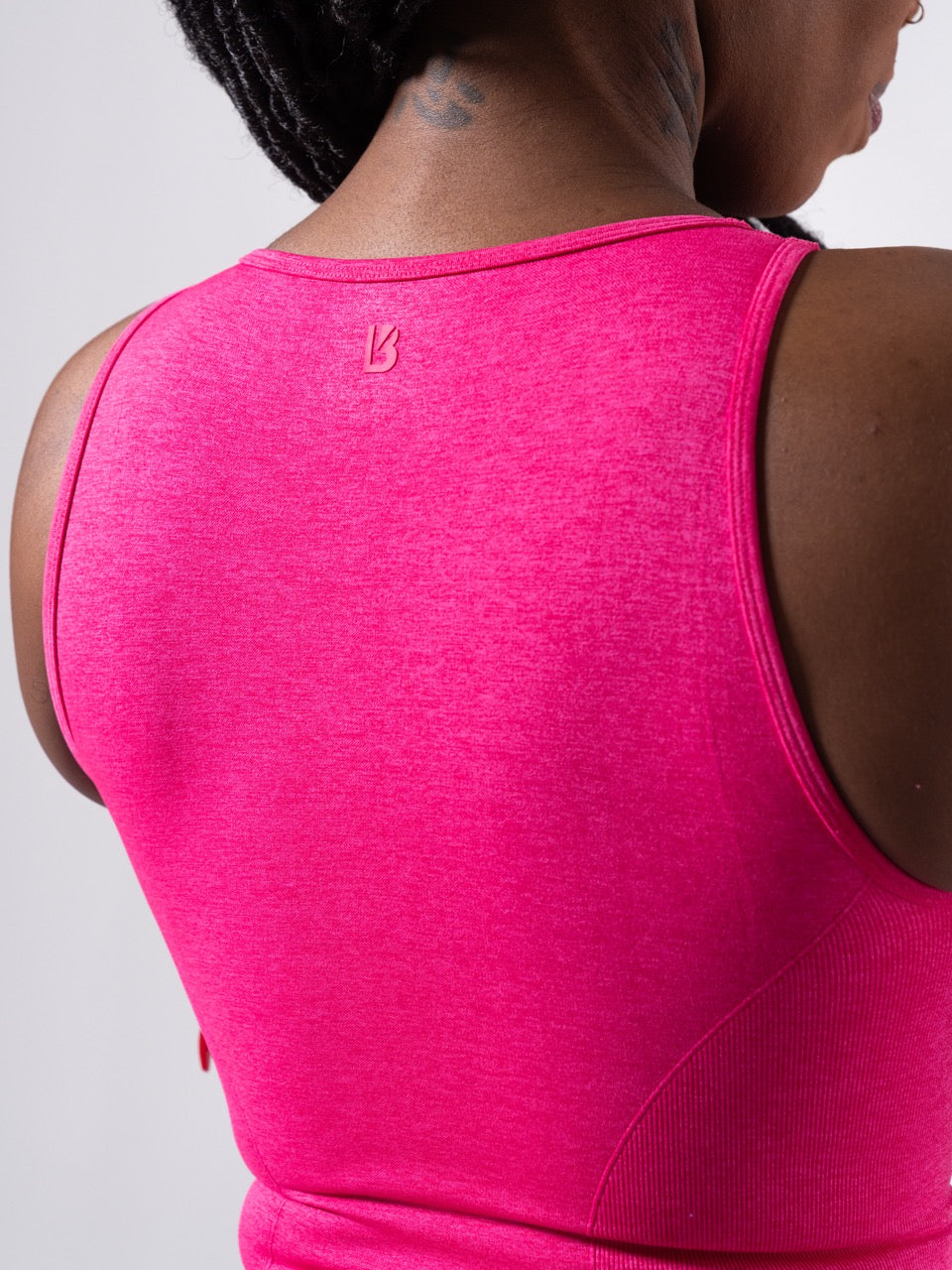 Shape Seamless Hip Tank - Heather Miami Vice