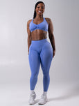 Miracle Seamless Hip Rise Legging - Heather Azul