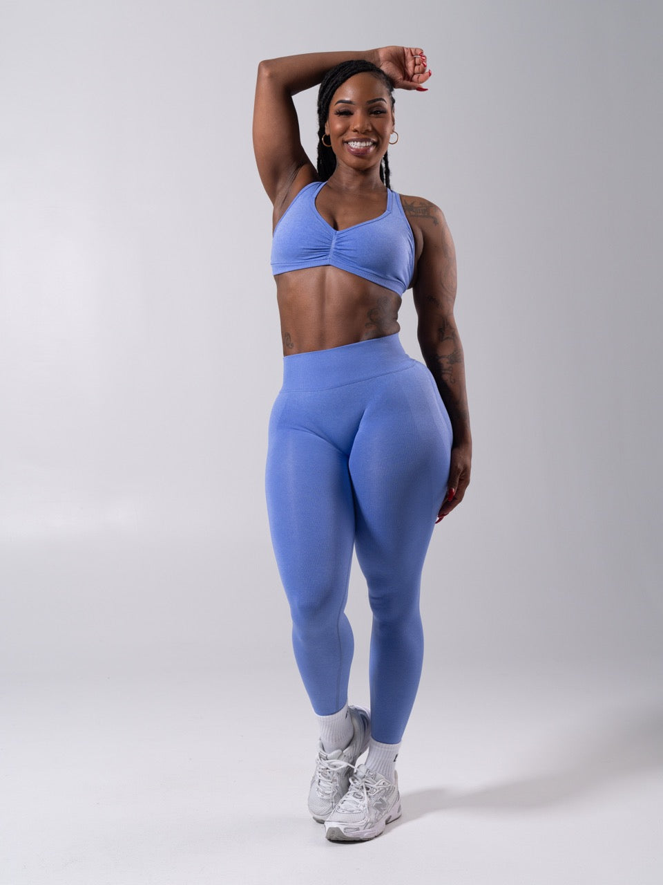 Miracle Seamless Hip Rise Legging - Heather Azul
