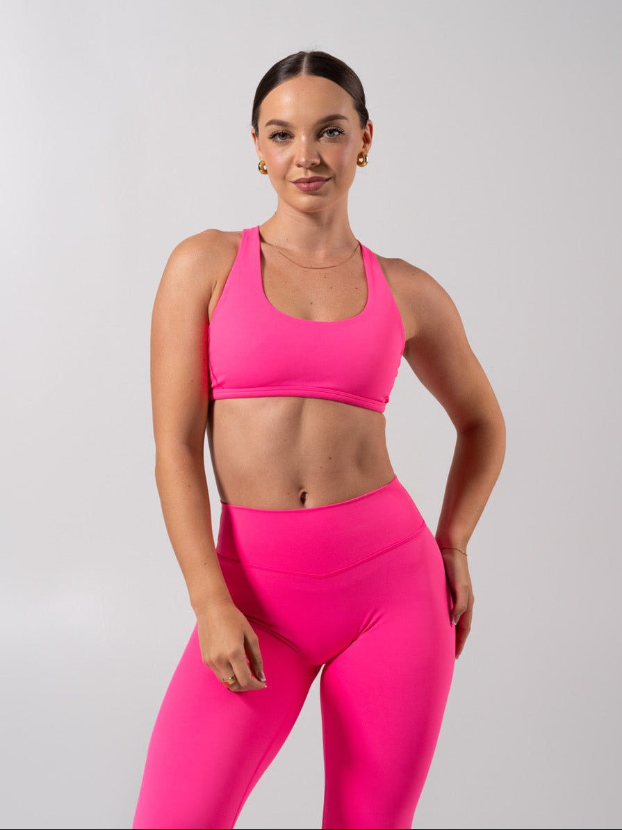 Crossfire Sports Bra - Hot Mess