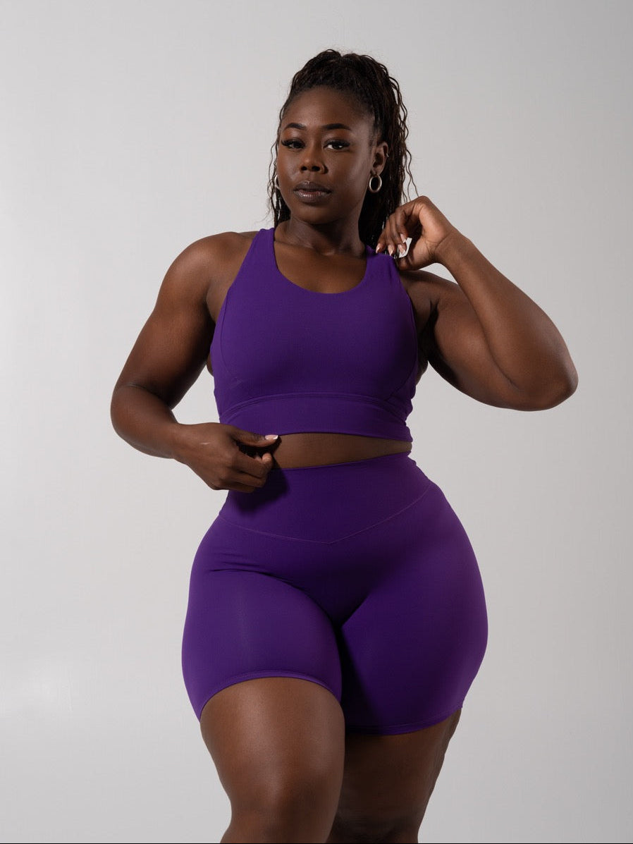 Rosa Sports Bra - Grape Jelly