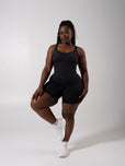 Miracle Scrunch Seamless Bodysuit 5" - Heather Charcoal