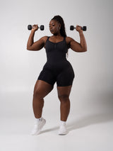 Thumbnail 9 of Miracle Scrunch Seamless Bodysuit 5" - Heather Charcoal, 9 of 10