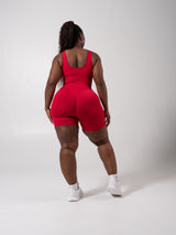 Thumbnail 6 of Miracle Scrunch Seamless Bodysuit 5" - Heather Lipstick Red, 6 of 8