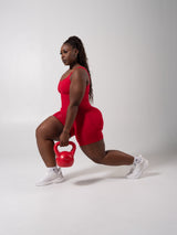 Thumbnail 2 of Miracle Scrunch Seamless Bodysuit 5" - Heather Lipstick Red, 2 of 8