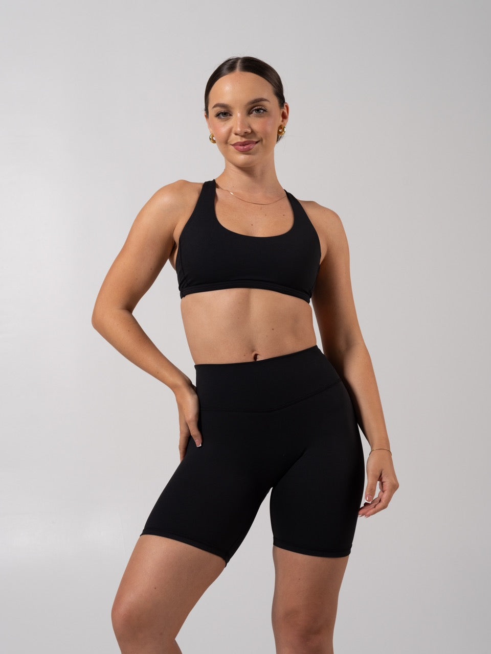 Crossfire Sports Bra - Onyx Black