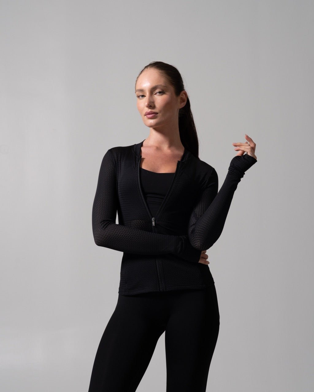 Spice Mesh Jacket - Onyx Black