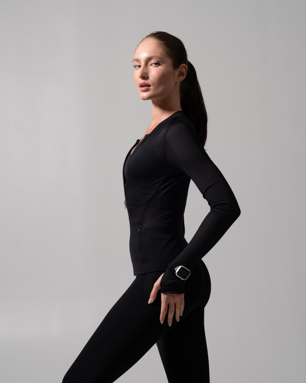 Spice Mesh Jacket - Onyx Black