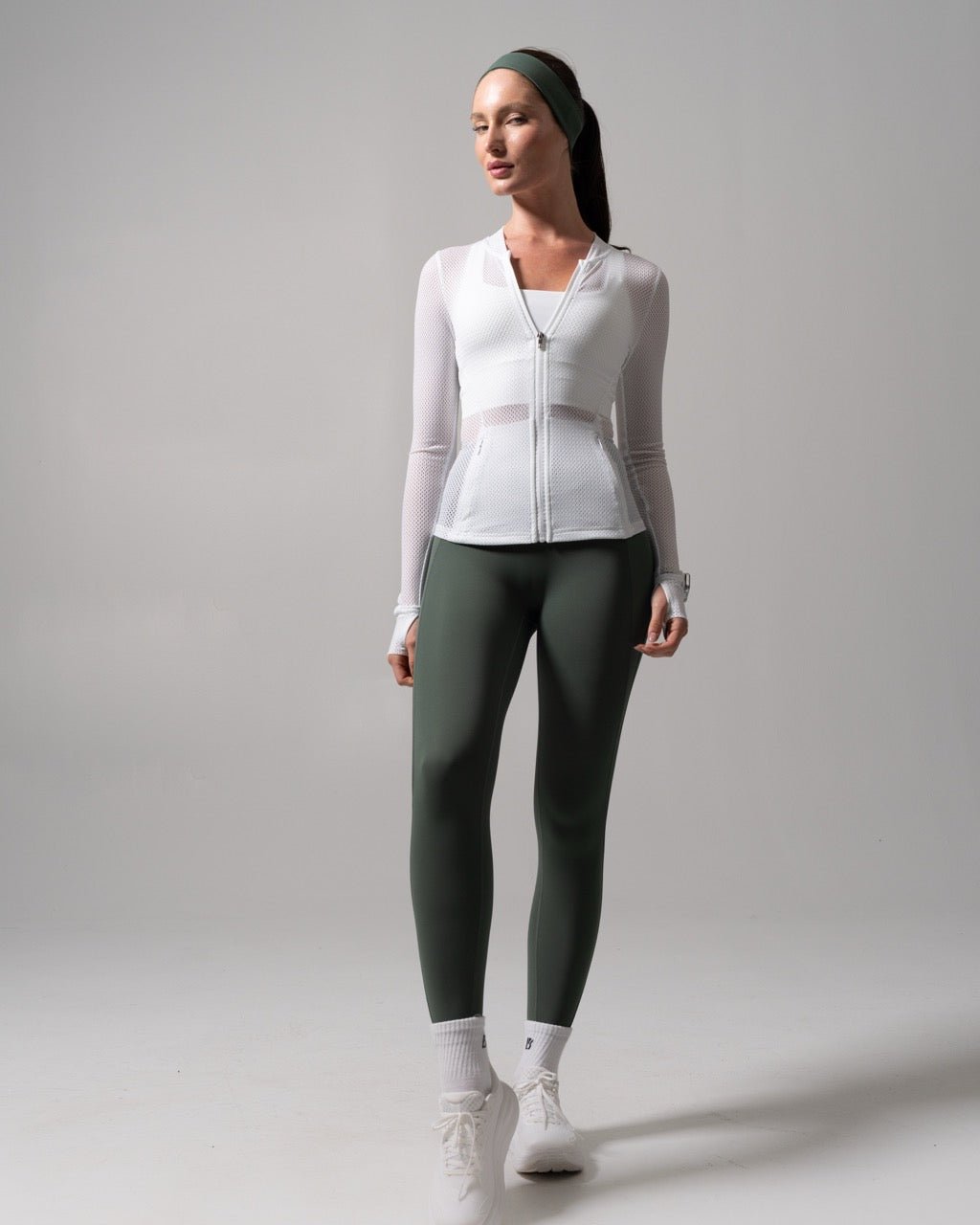 Spice Mesh Jacket - White