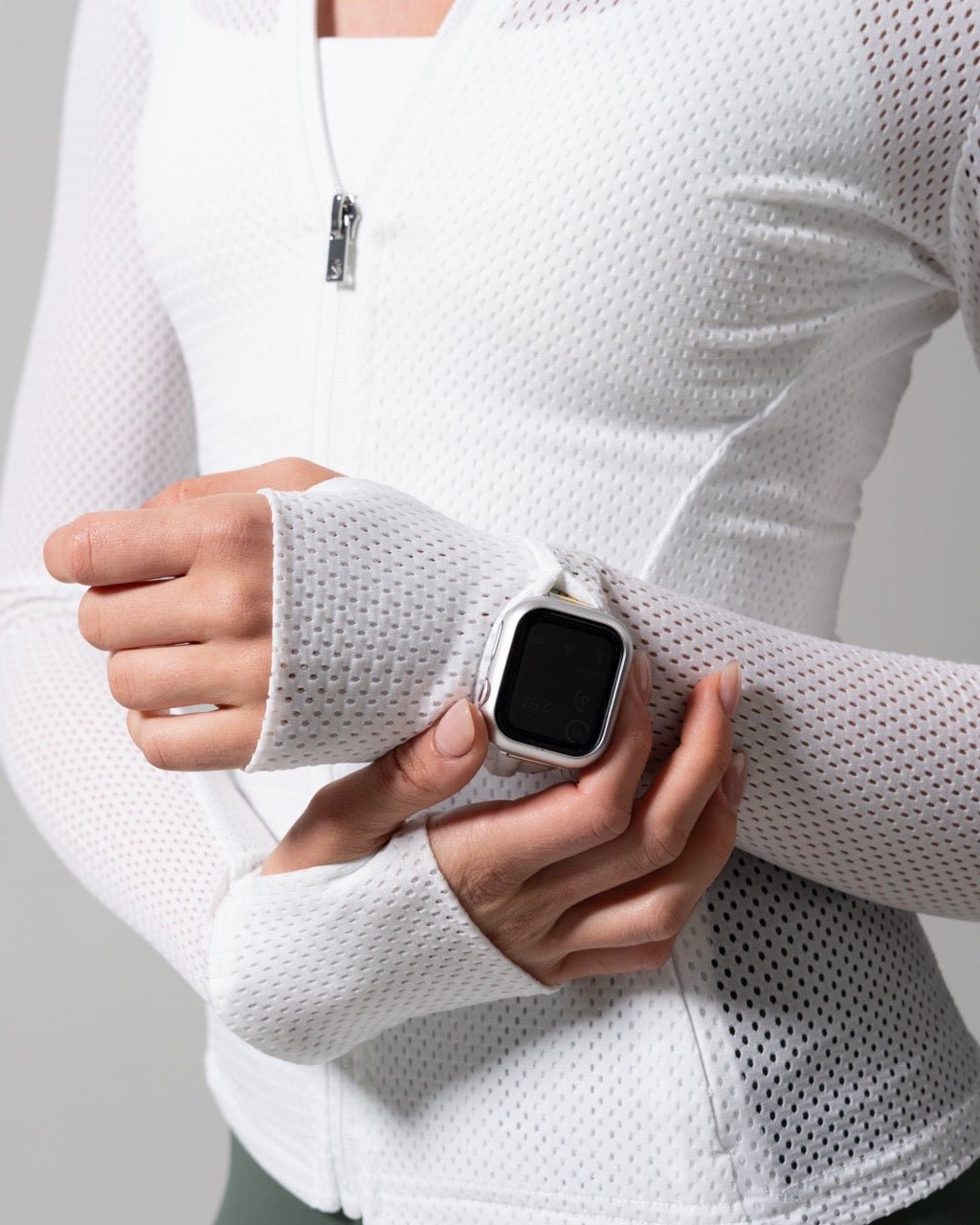 Spice Mesh Jacket - White