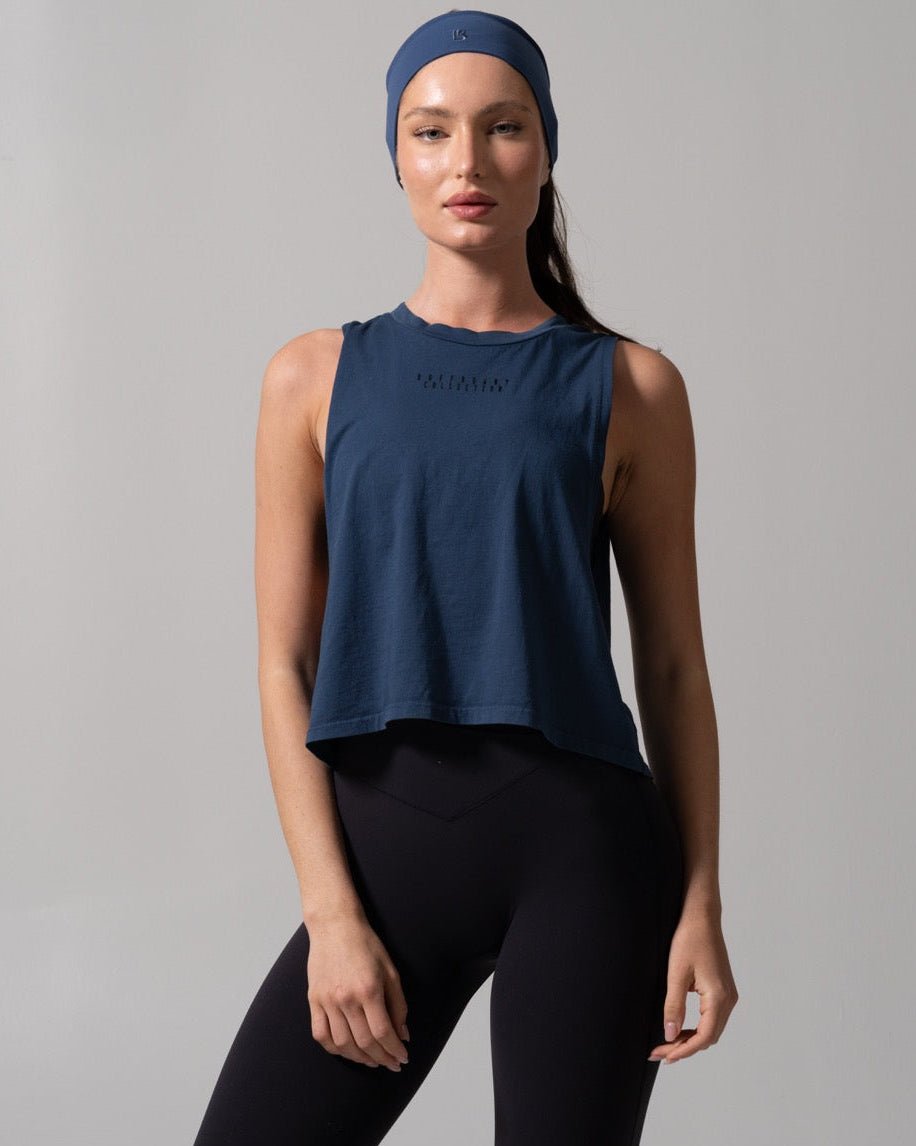 Essential Waist Tank - Baked Blue