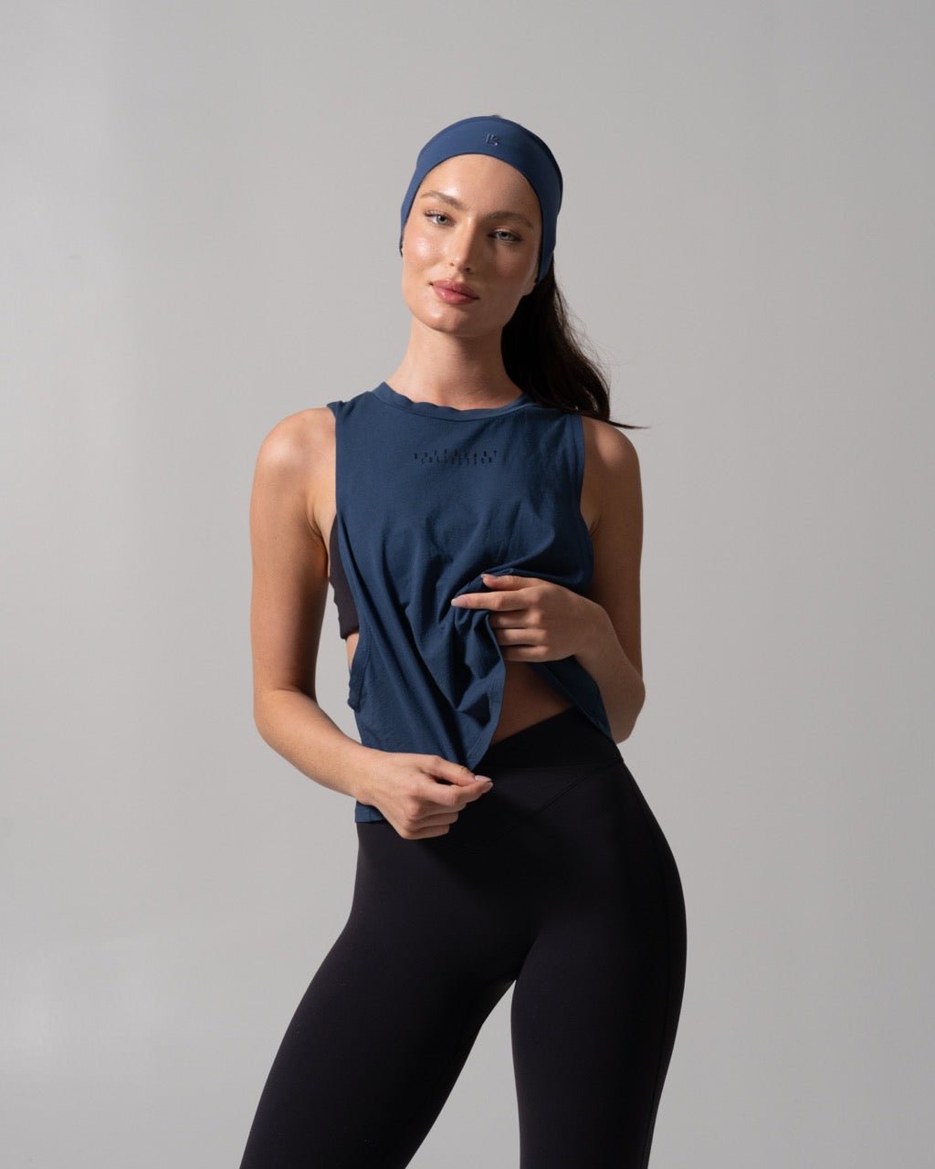 Essential Waist Tank - Baked Blue