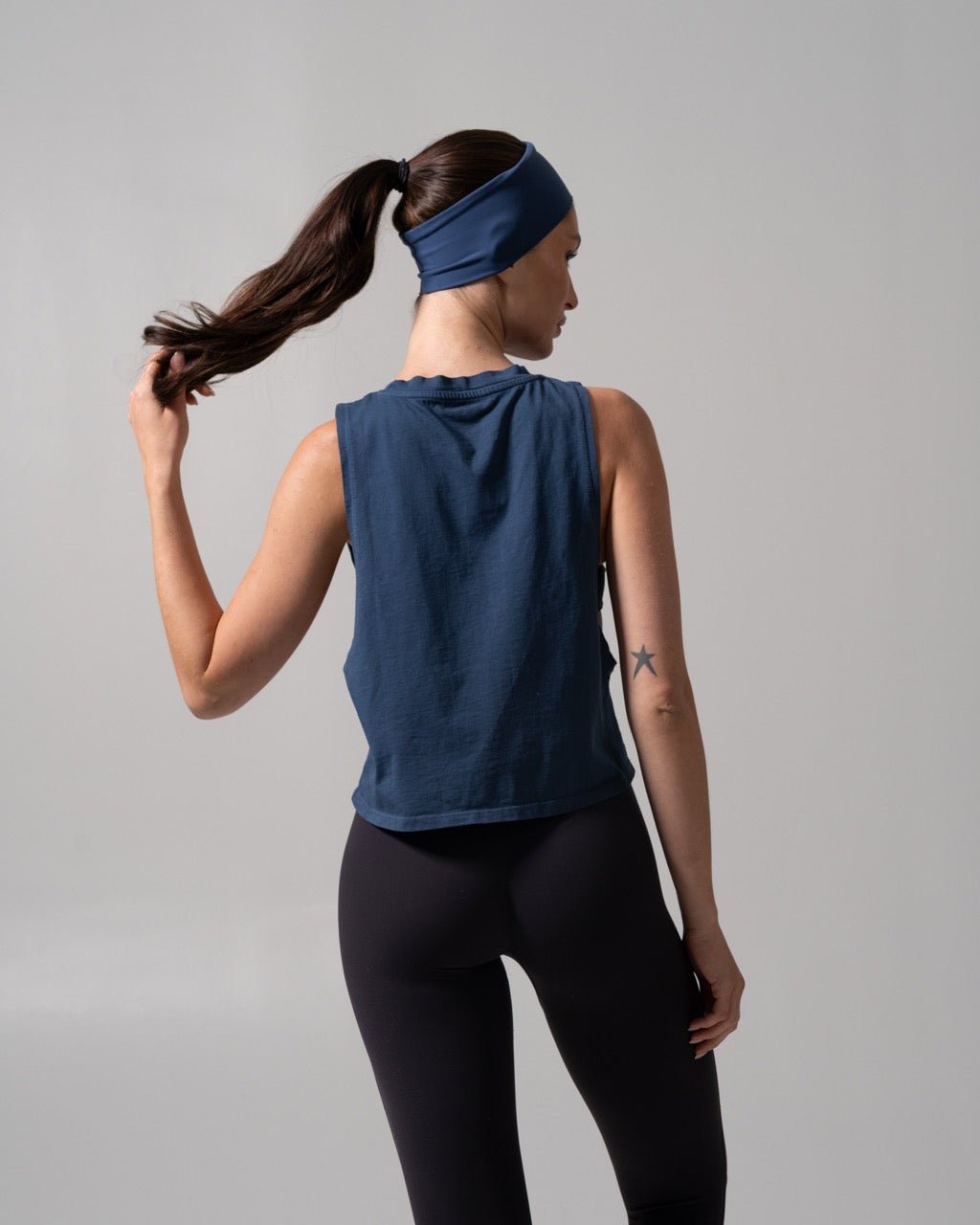 Essential Waist Tank - Baked Blue