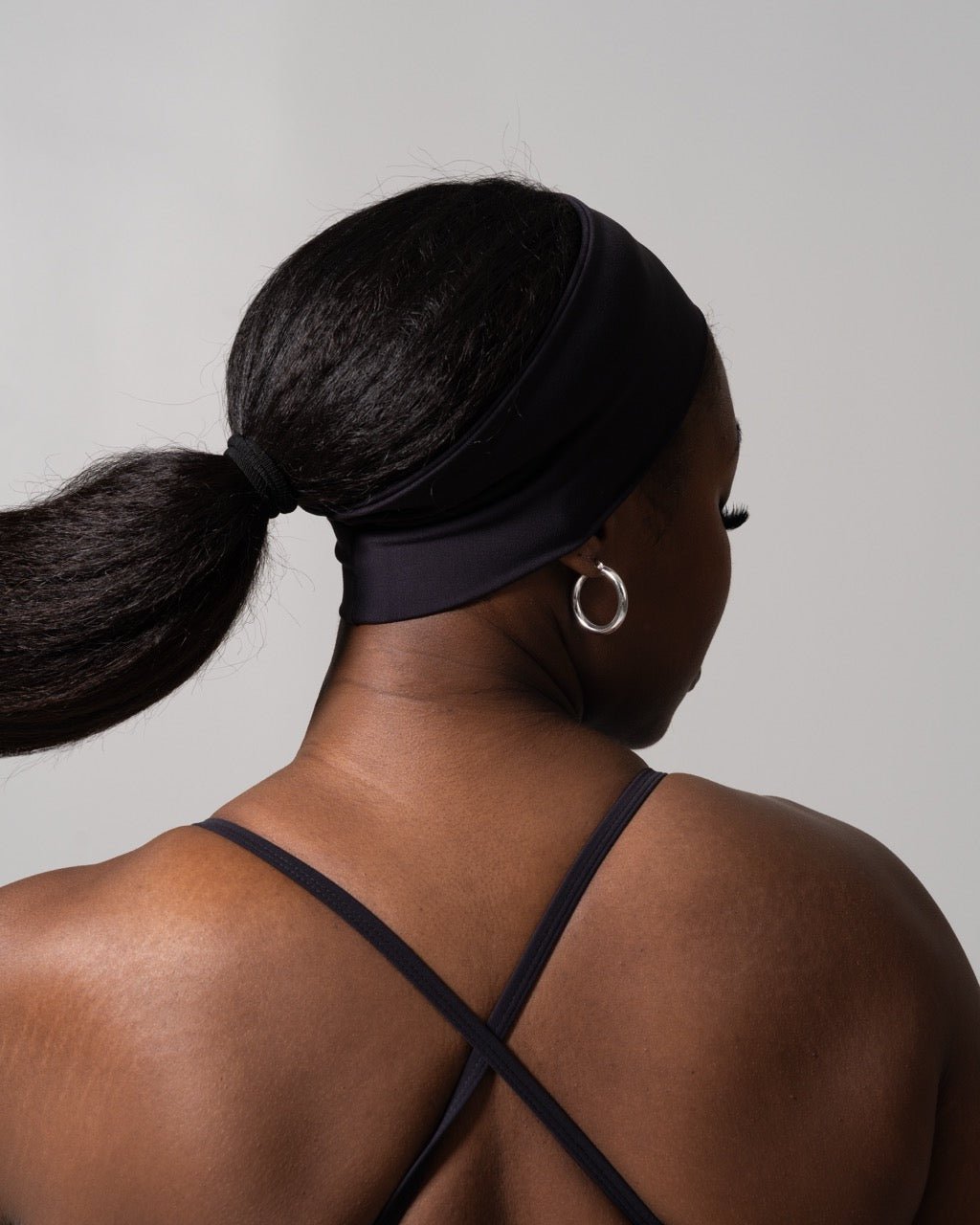 Poshknit Wide Headband - Onyx Black