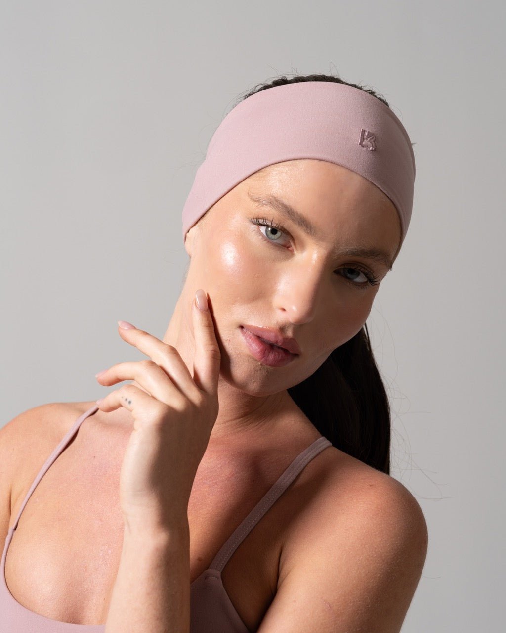 Poshknit Wide Headband - Rose Water