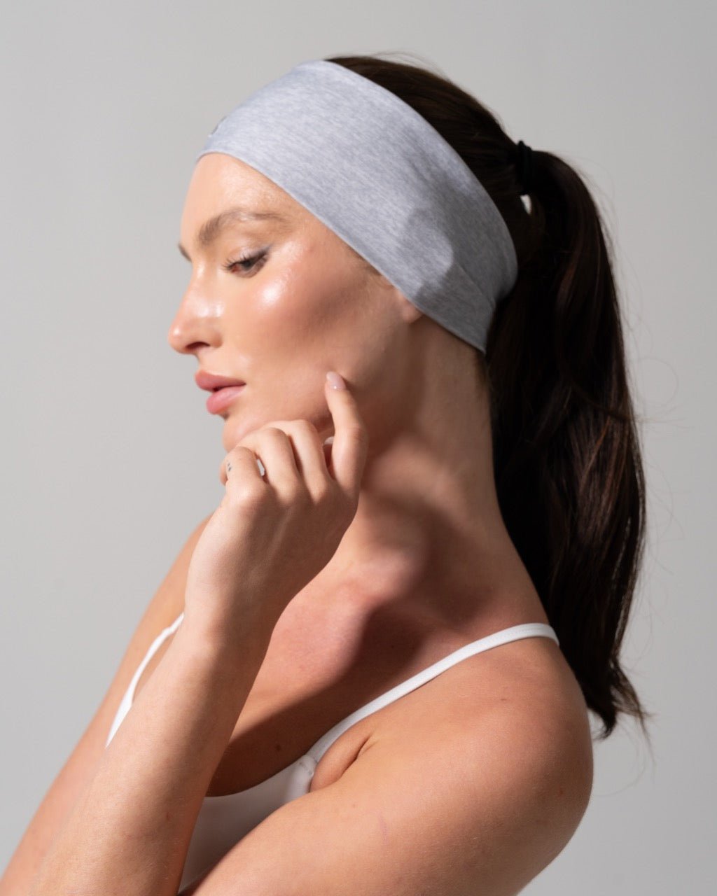 Poshknit Wide Headband - Platinum