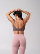Thumbnail 8 of Shape Seamless Sports Bra - Mocha Berry, 8 of 10